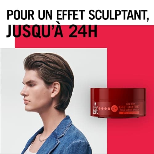 Schwarzkopf - Taft - Wax Wax - Men's Hair Wax - Sculpting Effect - Strong Hold - Long Lasting - 24h Hold - Styling Hair - 75ml Pot - Image 5