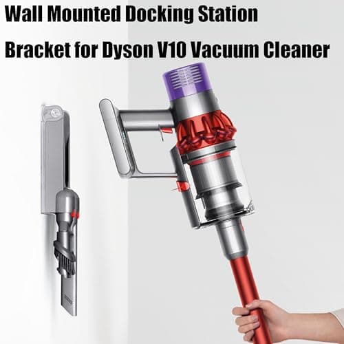Compatible Charging Bracket for Dyson V10 Wall Mount Base, ABS Plastic Wall Mount Docking Station Suitable for V10 Series - Image 4