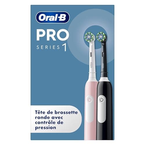 Oral-B Duo Pro 1 Electric Toothbrushes, Black and Pink, with 3 3D Cleaning Modes Including Softness, Brushing with Oscillo-Rotations and Pulsations, Replacement Round BrushesOral B, Charger - Image 3