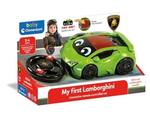 Clementoni | My First Lamborghini RC Car Remote Control Baby 2-4 Years | Huracán Model | Infrared Remote Control | 3 Modes | Realistic Sounds | Motor Skills | No Screen | Gift Idea Child - Image 3