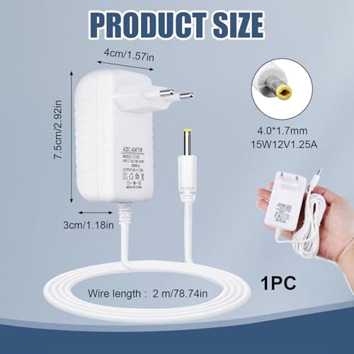 15W AC Adapter for Amazon Echo Dot (3rd, 4th and 5th Generation), Echo Show 5 (1st and 2nd Gen), Echo Spot, Echo Dot with Clock, for FireTV Cube and More Charger for Alexa Devices - Image 4