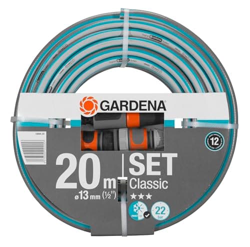Gardena Classic Hose 13 mm (1/2 Inch) 20 m - Universal Garden Hose in Heavy Duty Cross Fabric, 22 Bar Burst Pressure, UV Resistant (18004-20) - Image 2