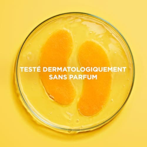 GARNIER Skin Active - Masque Yeux Booster D'Éclat - Illumine Le Contour Des Yeux - Réduit Les Cernes - Enrichi En Vitamine C, Glycérine & Acide Hyaluronique - Vegan & Cruelty Free - Tissu Compostable - Image 7
