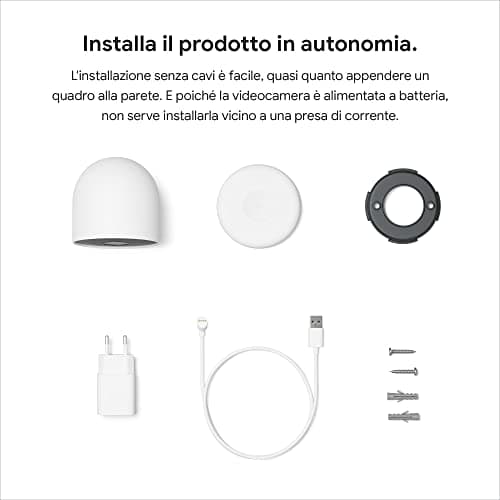 Google Nest Cam IP 720p Interior and Exterior Bombilla - Pared - Image 5