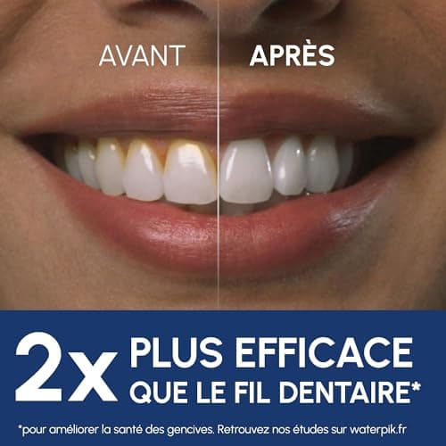 Waterpik WF-27 Pearl, UFSBD Recommended Cordless Irrigator, Rechargeable Dental Jet, Removes Plaque, 2 Pressure Levels, 60 Seconds Cleaning, 3 Tips Included, Waterproof, White - Image 5