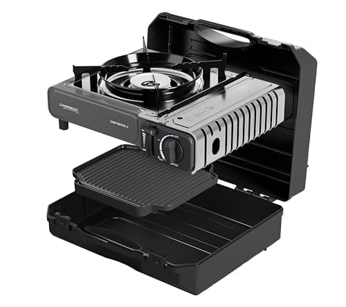 Campingaz Camp Bistro 3 Griddle Combo Gas Stove | 1 Burner Stove | Power 2200 W | Compact Portable Outdoor Stove | Carry Case | Ideal for Camping and Emergency Kit 72 Hours - Image 5
