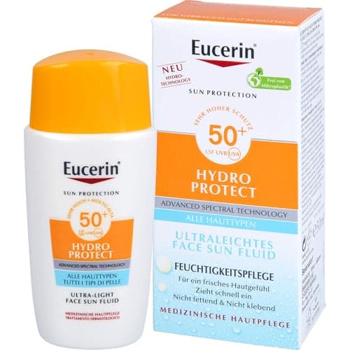 Eucerin Hydro Protect ultraleichtes Face Sun Fluid LSF 50+, 50 ml Crème - Image 3