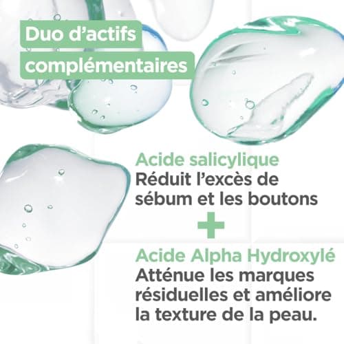 Mixa - Gelée Matifiante Anti-Imperfections à l'Acide Salicylique + AHA - Peaux Grasses et Acnéiques - Contrôle du Sébum - Texture Sorbet Légère et Rafraîchissante - Flacon-Pompe Antioxydant - 50 ml - Image 3