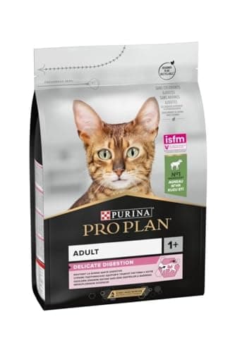 PURINA PRO PLAN | Adult DELICATE DIGESTION | Complete Food for Adult Cats | Promotes a Healthy Digestive System | Dry Food | Lamb | Bag | Pack of 4 x 3 kg - Image 3