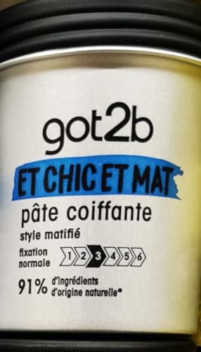Schwarzkopf - Got2b - Hair Styling Paste - Chic and Matte - Matte Finish - Matte Effect - Normal Hold - No Glue - 100 ml Pot - Pack of 3 - Image 2