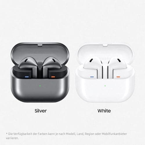 Samsung Galaxy Buds3 Wireless Bluetooth ANC Earbuds and Adaptive Noise Cancelling 360° Audio, Silver and Clear Case - Image 5