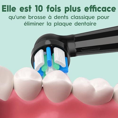 Toothbrush Heads Compatible with Oral-b io, Replacement Toothbrush Heads Compatible with Oral B iO 2 3 4 5 6 7 8 9 10 Series Pack of 8 - Image 4