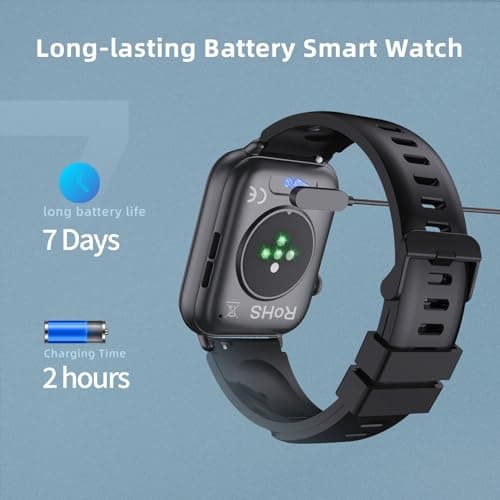 Montre Connectée Homme Femme, 1.85" HD Smartwatch avec 113+ Modes Sportifs, IP68 Montre Intelligente avec Podometre/Cardiofrequencemetre/Sommeil, Bracelet Montre Intelligente pour Android iOS - Image 7