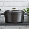 Staub 1102425 Round Casserole Dish 24 cm Black - Image 3