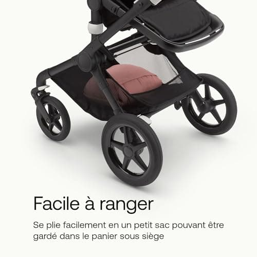 Bugaboo Footmuff - Essential Accessory for Pushchairs, Water and Weather Resistant, Comfortable Toes, Warm and Breathable in Evening Pink - Image 6