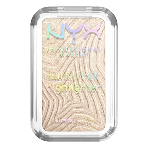 NYX PROFESSIONAL MAKEUP - Highlighter Powder - Enriched with Mango Butter, Almond Butter & Shea Butter - Melting Texture - Vegan Formula - Buttermelt Highlighter - Shade: Bright And Butta - Image 2