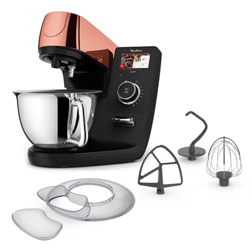 Moulinex Connected pastry processor, 5.5 L stainless steel bowl, Patented technology, Digital display, Silent, 21 programmed recipes, Free dedicated app with coaching, I-Coach Touch QA950810 - Image 3