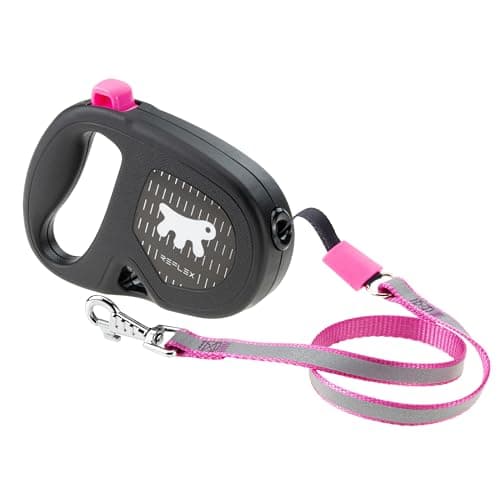Ferplast Laisse Chien Enrouleur Rèflechissante FLIPPY ONE REFLEX, Laisse pour Petits Chiens jusqu'à 12 Kg. Cordon Extensible max 4,5 m. Bouton de verrouillage et de déverrouillage unique, violet - Image 2
