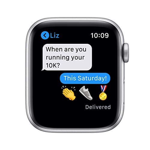 Apple Watch Series 6 (GPS + Cellular, 44MM) Silver Aluminium Case with White Sport Strap (Refurbished) - Image 5