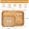 Baking Paper for Ninja 10.4L 200pcs Baking Paper Air Fryer Paper Baking Liner Food Grade 10.4L Dual Zone 5.2L Greaseproof Paper for Ninja Foodi Flex AF500EU/AF500EUCP (200) - Image 4