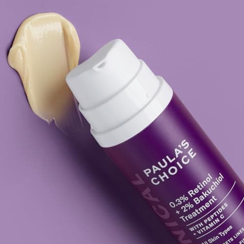 Paula's Choice CLINICAL 0,3% Retinol & 2% Bakuchiol Traitement - Visage Sérum - Anti Âge - Réduire Rides & les Taches Brunes - avec Peptides & Vitamine C - Tous Types de Peaux - 30 ml - Image 3