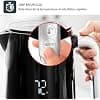 Tefal Electric kettle, Fast boiling, 1.7 L, Automatic Shutdown, Removable filter, Digital display, 5 temperatures, Keep warm 30 min, Stainless steel interior, Smart'n Light, Black, KO850810 - Image 5