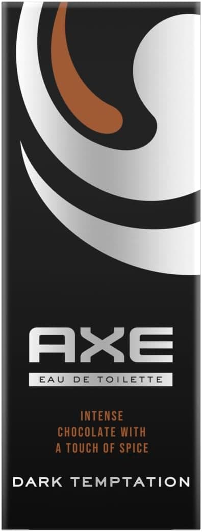 AXE - Eau de toilette Dark Temptation - Efficacité et fraîcheur 24h - Parfum énergisant aux notes riches et intenses de chocolat noir et d'épices - 100ml