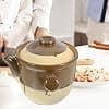 BESPORTBLE Cocotte en Céramique Grosse Taille Couvercle Pot de Médecine Traditionnel en Terre Cuite Résistant Haute Température pour Cuisson au Gaz Marmite pour Décoction et Usage - Image 6