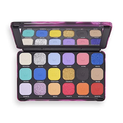 Makeup Revolution, Forever Flawless Eyeshadow Palette, Good Vibes Hype, 18 Shades, 0.7 oz - Image 4
