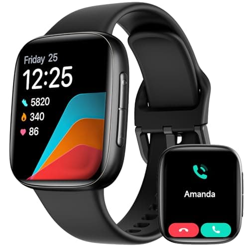 Men's Women's Smart Watch, Amoled Screen 1.85 Inch Smartwatch for Samsung iPhone Android, Men's Watch 5ATM 120+ Sports Modes SpO2/Sleep/Heart Rate/Pedometer/Calories Monitor - Image 2