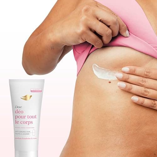 Dove - Deodorant for the whole body - Cream- Raspberry & Rose - Anti Odors and White Traces 72h - Designed for Sensitive Skin - 75 ml - Image 7