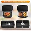 Silicone Air Fryer Mould Set for Ninja 10.4L AF500EU, Air Fryer Mould for Ninja Foodi Flexdrawer 10.4L, Reusable 10.4L Airfryer Dish Ideal for Family/Friends Gatherings, Party - Image 3