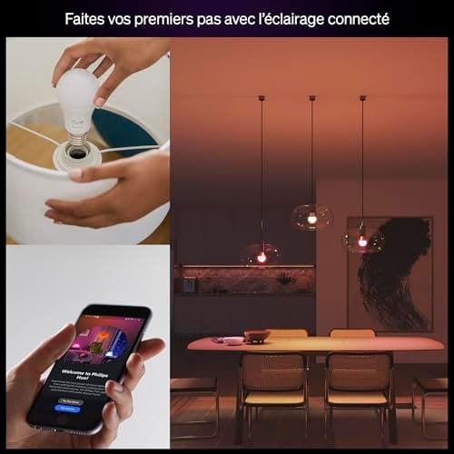 Philips Hue Essential A60 LED Smart Bulb, White and Color Ambience, E27 Philips Hue Bulb, 8W, 2200-6500K, 806 Lumens, Dimmable, Compatible with Alexa, Google Assistant and Apple Home - Image 5