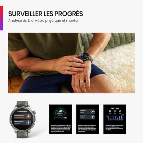 Amazfit Balance 46mm Smart Watch, NFC Contactless Payment, Fitness AI, 14 Day Battery Life, Sleep and Health Monitoring, GPS, 150 Sports Modes, for Android and iPhone - Image 4
