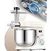 KESSER® K-KM 3000 Universal 3-in-1 Food Processor with Meat Grinder, Kneader | Multi-Function Blender | 1.5L Juice Extractor, Sausage Kit, Pasta and Biscuit Moulds, Cream - Image 4