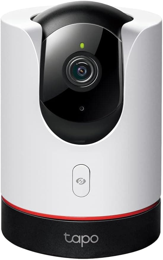 Google Tapo 2K+ (4MP) C225 Indoor WiFi Surveillance Camera, Person Detection, Customizable Night Vision, Smart Motion Tracking, Private Mode, Compatible with Alexa and Google Assistant