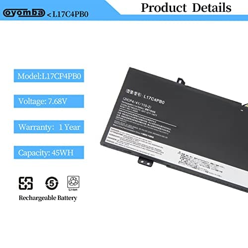 L17C4PB0 Battery for Lenovo Yoga 530-14IKB 530-14ARR IdeaPad 6-14ARR 6-14IKB IdeaPad 530S-14IKB 530S-14ARR 530S-15IKB L17C4PB0 L17C4PB2 5B10Q16 066 5 B10Q16067 5B10Q22883 - Image 4