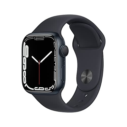 Apple Watch Series 7 (GPS, 41mm) - Midnight Aluminum Case with Midnight Blue Sport Strap (Refurbished) - Image 2