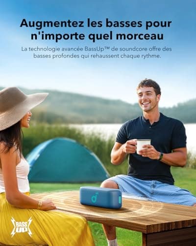 Soundcore Select 2S Mini Portable Bluetooth Speaker with 20W Stereo Sound, BassUp Technology, 16H, Wireless Stereo Pairing and IPX7 Waterproof for Hiking and Outdoor Adventures - Image 4
