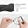 kwmobile Earphone Case Compatible with Samsung Galaxy Buds FE Case - Silicone Protective Case - White-Black-Black - Image 7