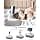 Tablet Stand with Cushion, 360° Adjustable Tablet Stand Compatible with Cellphone/Kindle, iPad, iPhone, Google, for Reading in Bed 5-12.9 Inch with Cup Holder, Gray - Image 5