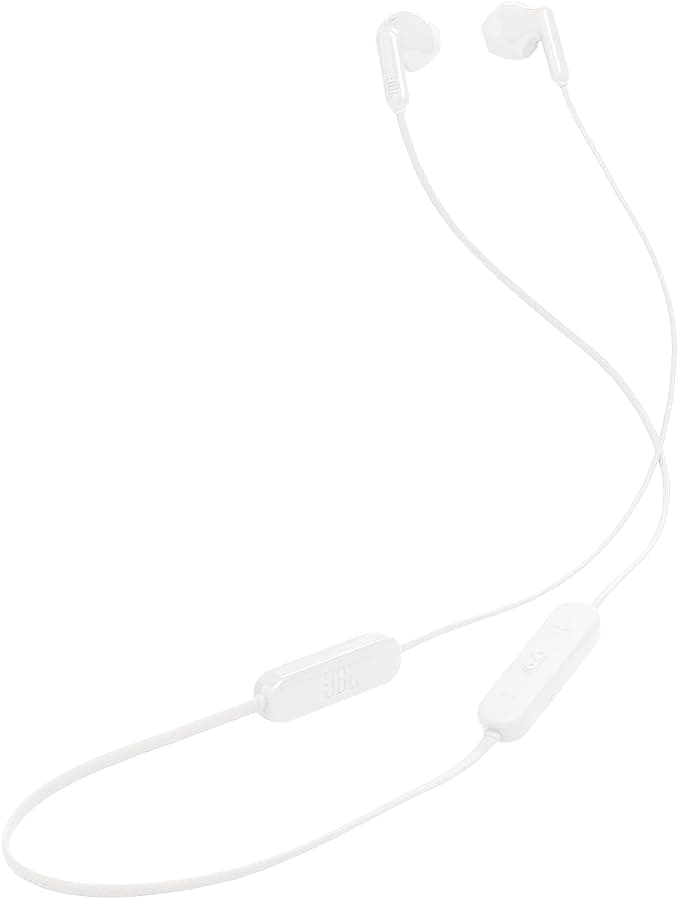 JBL Tune 235BT Écouteurs Intra-Auriculaires Bluetooth sans Fil avec 3 Boutons, Microphone/télécommande et câble Plat - Blanc - Image 1