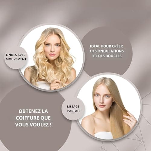 Corioliss C1 | Professional Titanium Hair Straightener | Titanium Hair Straightener | Temperature 120°C-235°C | Fast Heats 20S | Perfect For Straightening & Waves | Travel Case | Leopard Gold - Image 6