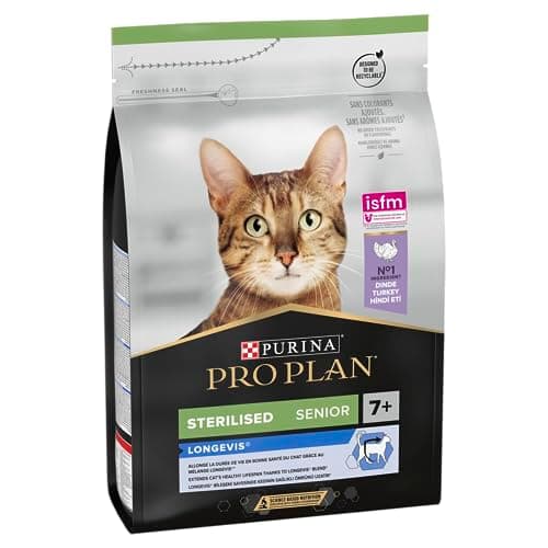 PURINA PRO PLAN | LONGEVIS | Sterilised 7+ | Complete Food | Sterilized Senior Cat 7+ Years Old | For a Longer Healthy Life | Turkey | Dry Food | Bag | 3 kg - Image 4