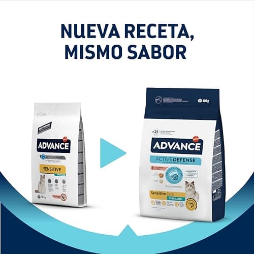Advance Cat Adult Sensitive Sterilized - Dry Food for Adult Cats Sterilized with Digestive Sensitivities to Salmon - 10 kg - Image 4