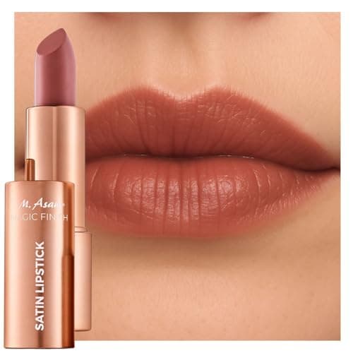 M. Asam MAGIC FINISH Rouge à lèvres amande (4 g) – Rouge à lèvres nourrissant amande au fini satiné, repulpe les lèvres sans les assécher, couleur intense au fini satiné, hydrate et nourrit - Image 2