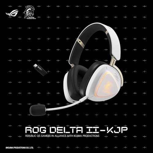 ASUS ROG Delta II-KJP - Tri-Mode Wireless Gaming Headset, 50mm Titanium Speakers, ROG SpeedNova, 110h Battery Life, Dual-Wireless and Exclusive Design Kojima Productions - Image 3