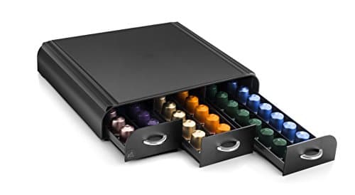 CEP Coffee Capsule Pod Holder Organizer with 3 Drawers, Nespresso Compatible, Take A Break, Black - Image 6