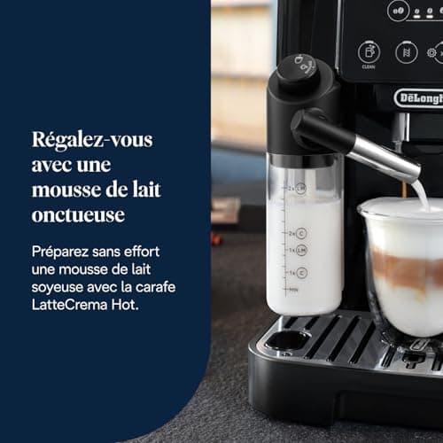 De'Longhi Magnifica Start - Perfetto Automatic Coffee Machine with LatteCrema Automatic Milk Frother, 4 Saved Drinks, Soft Touch Controls, Black (ECAM220.91.B) - Image 8