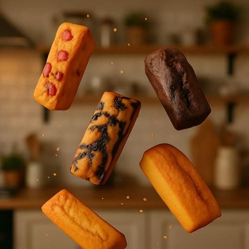 AKENZ - 6 air fryer moulds silicone platinum rectangular mini cakes individual cake pastry compatible with Ninja, Philips, Moulinex double compartments - Image 3